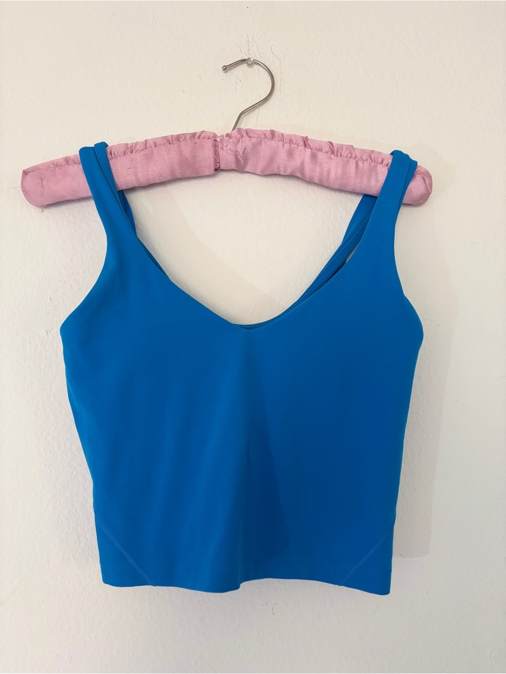 Blue V-Neck Women's Tank Top